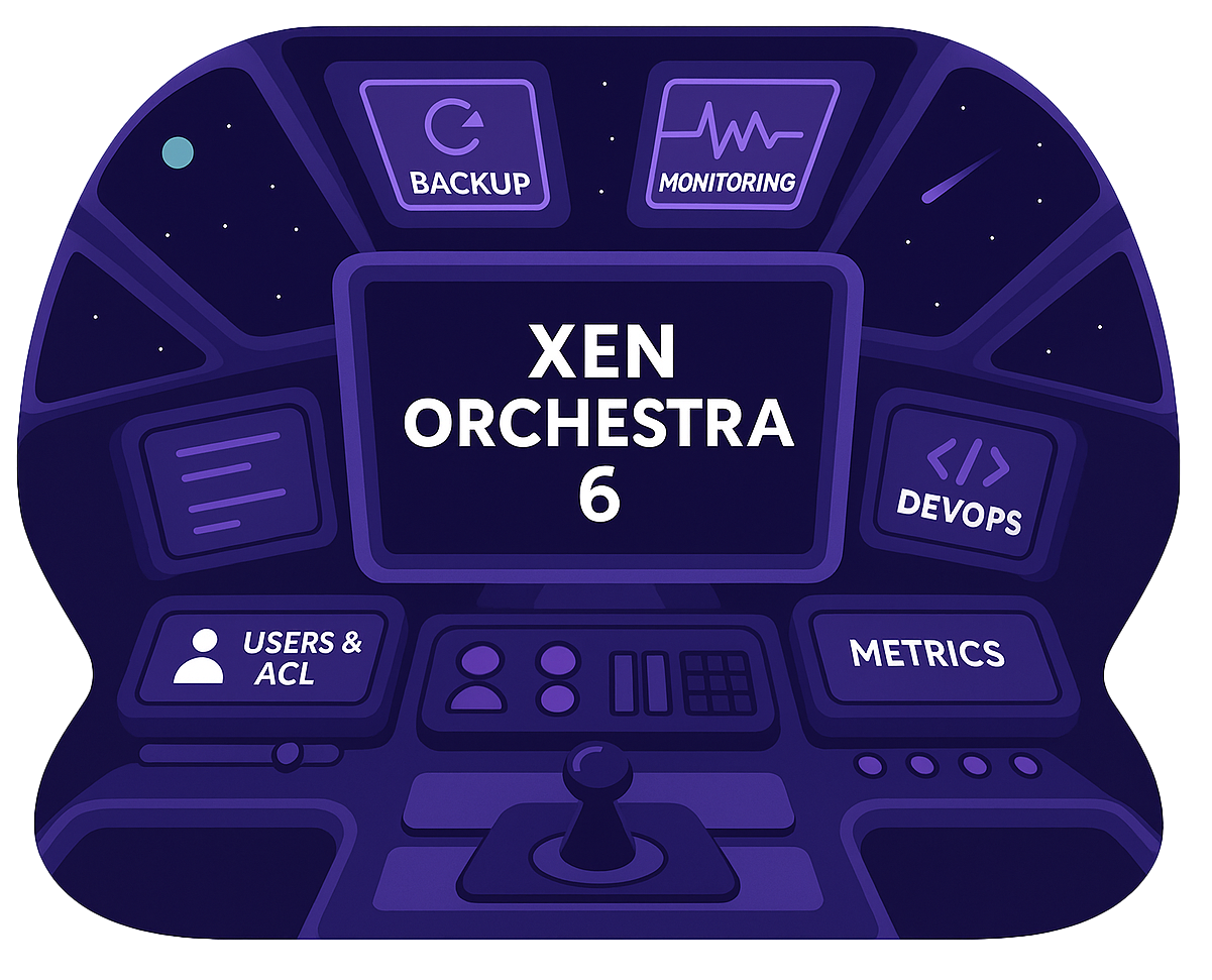 XOA VM deployed on top of XCP-ng virtualization platform